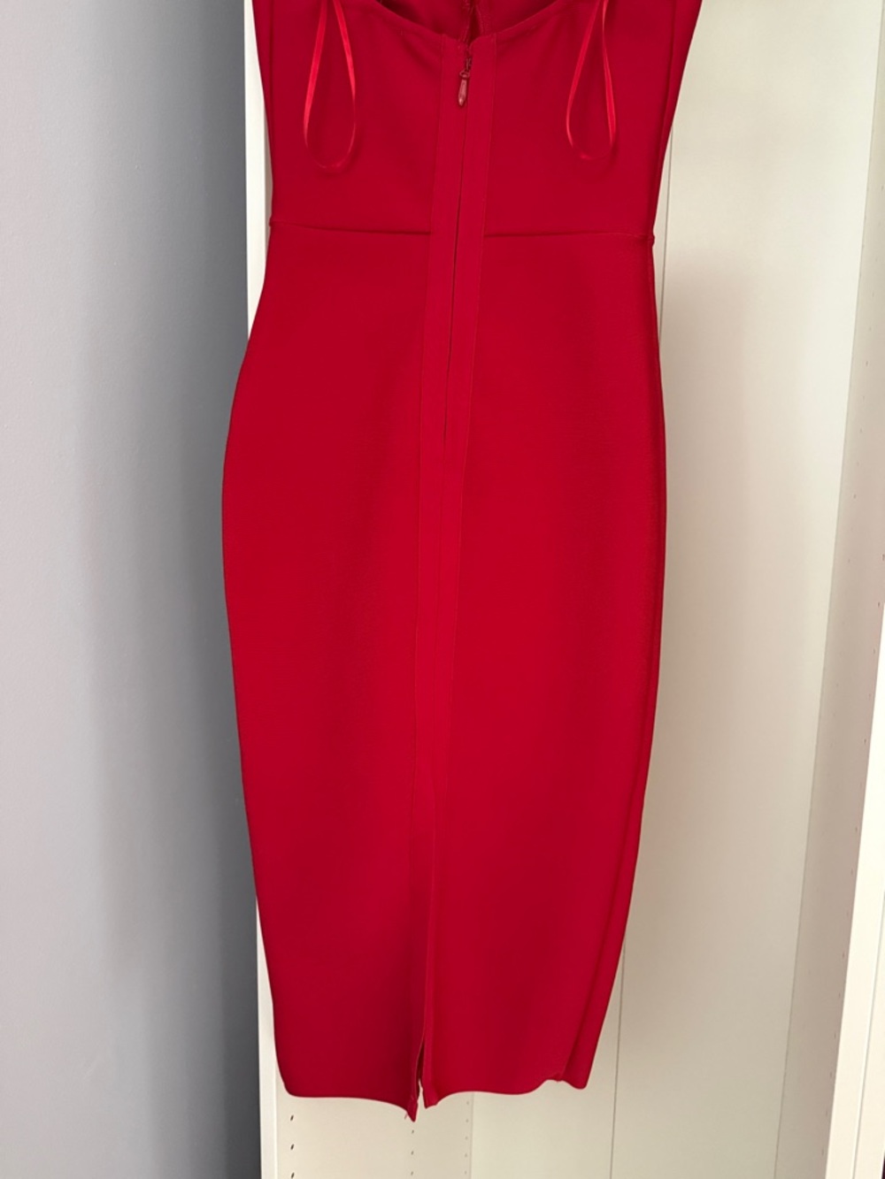 Fashion Nova Red Bustier Bodycon Dress - Picture 9 of 9